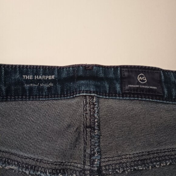 Adriano Goldschmied Jeans Size 30/10 The Harper Mid Rise Slim Leg Medium Wash - Picture 5 of 10